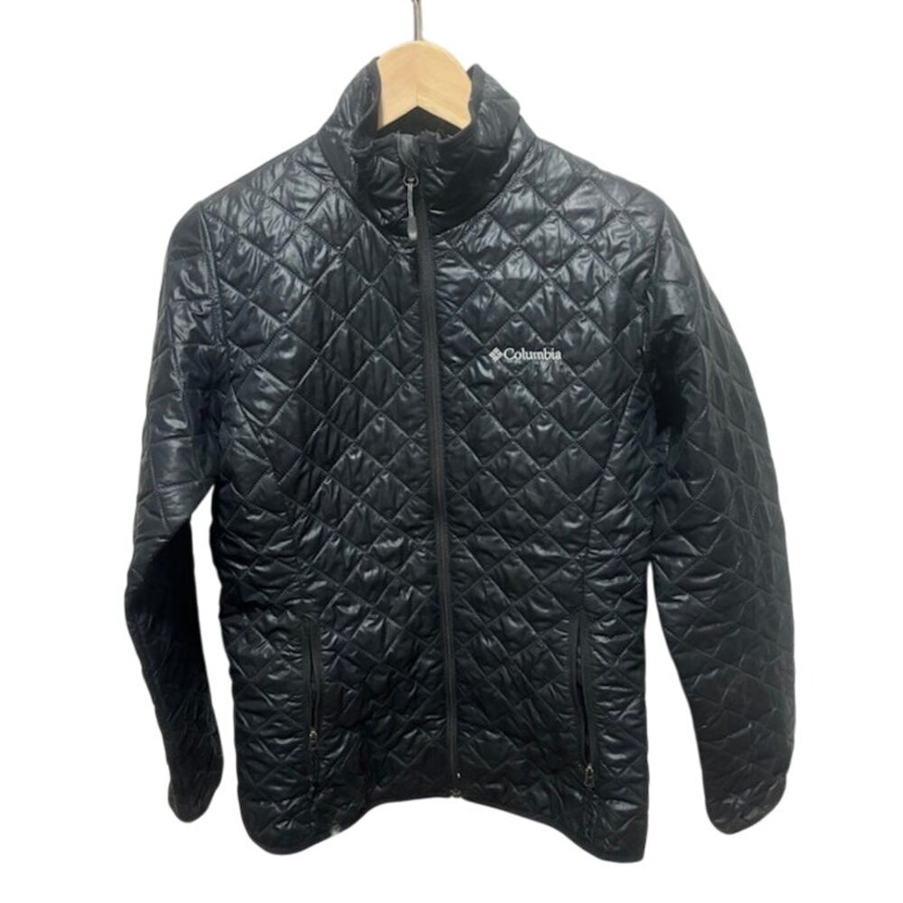 Columbia Women's Jacket Titanium Omni Heat coat sz small black quilted puffer
